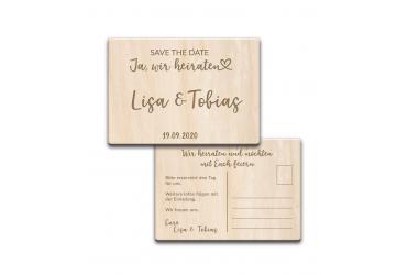 Darstellung des Produktes <span>Save the Date - Postkarte</span>